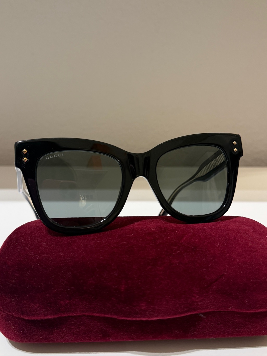 Gucci 52mm Square Cat Eye Sunglasses